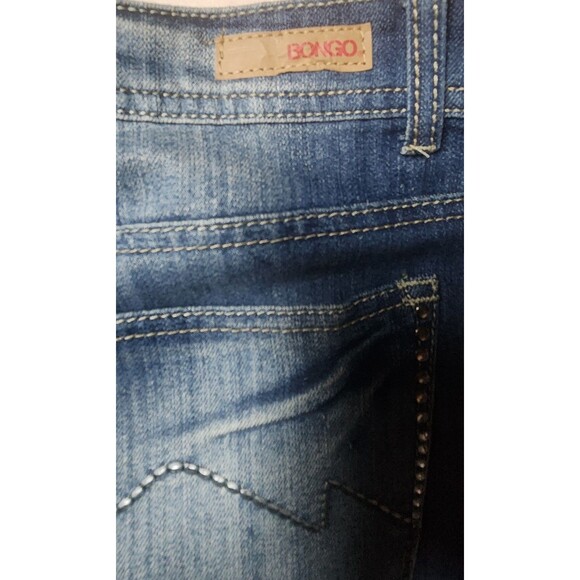 Bongo Womens Size 20W Acid Washed Studded Bootcut City Preppy Party Travel Jeans - Picture 5 of 8
